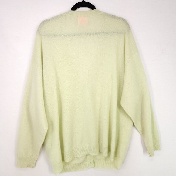 Crush Cashmere Cashmere Cardigan Size 1 Button Front Canggu Fine-Knit Pockets - Picture 3 of 14